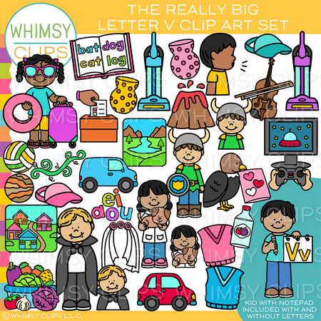 Letter V Alphabet Clip Art