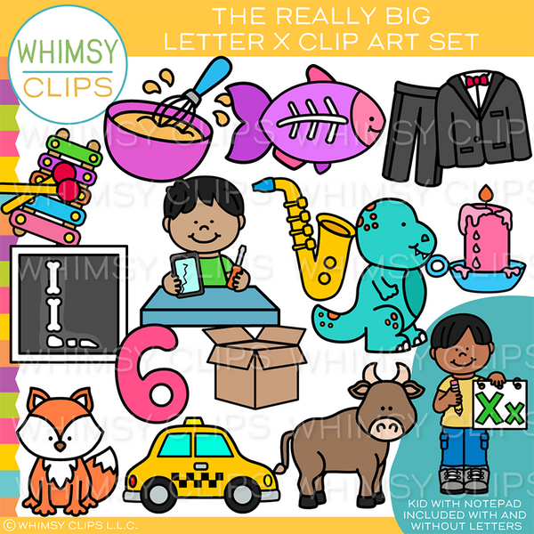 Letter X Alphabet Clip Art