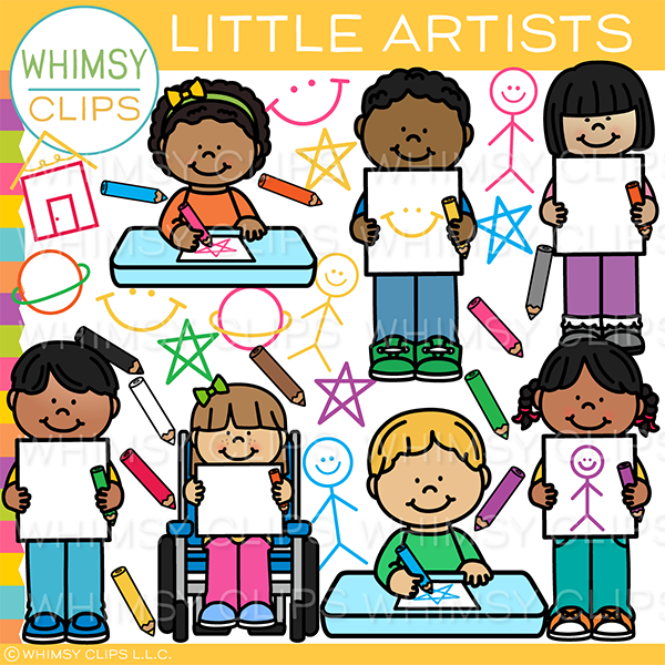 Little Artists Clip Art