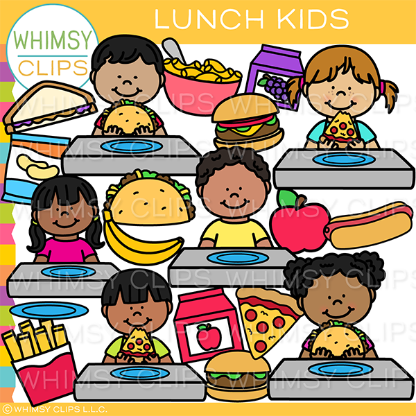 Lunch Kids Clip Art