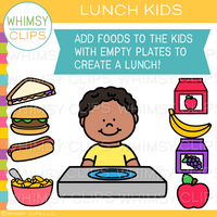Lunch Kids 2 Clip Art