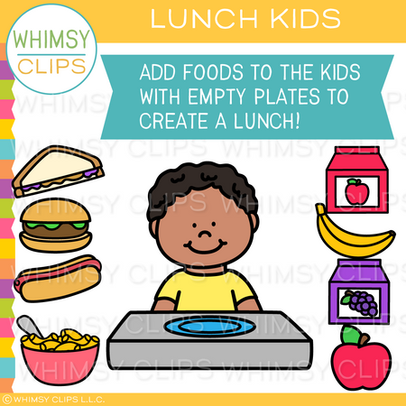 Lunch Kids 2 Clip Art