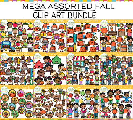 Mega Assorted Fall Clip Art Bundle