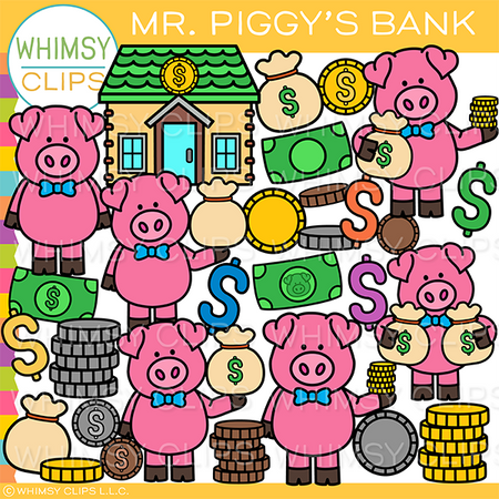 Mr Piggy's Bank Clip Art