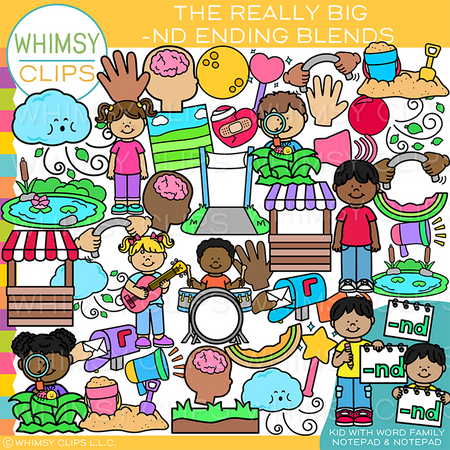 ND Ending Blends Clip Art