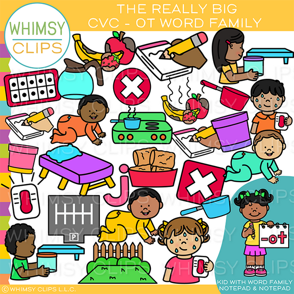 OT Short O CVC Clip Art