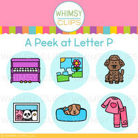 The Really Big Alphabet Letter P Clip Art Set