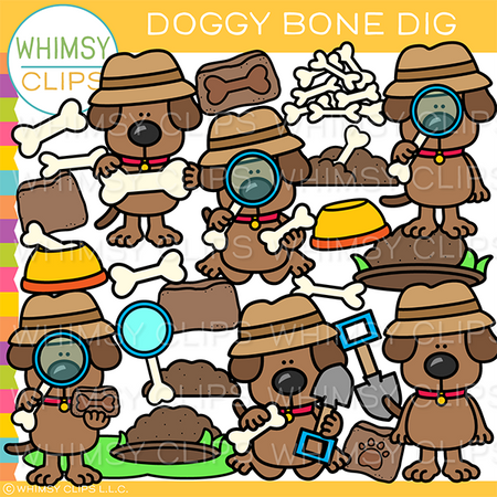 Paleontologist Dog Clip Art