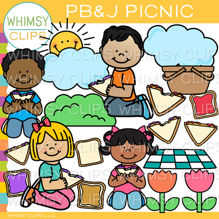 Peanut Butter Jelly Picnic Clip Art