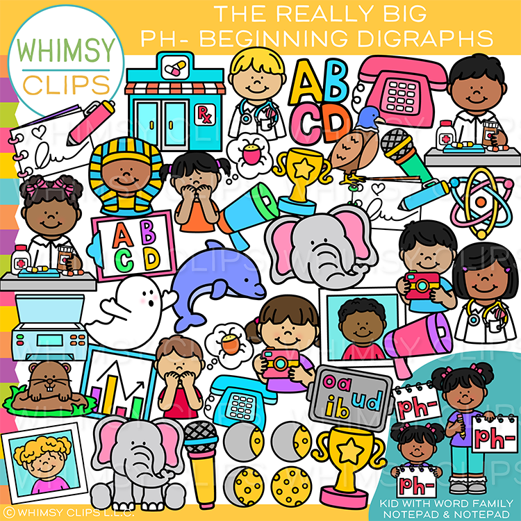 The Really Big PH Words Beginning Digraphs Clip Art, Images ...