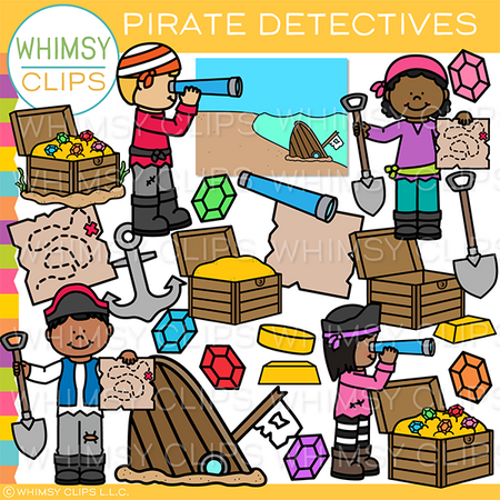 Pirate Detective Clip Art