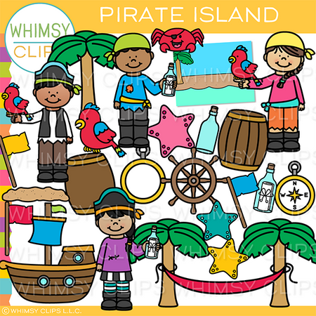 Pirate Island Clip Art