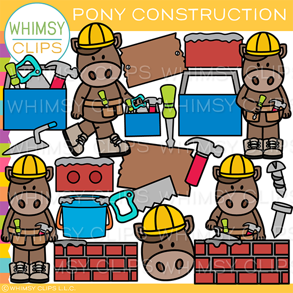 Pony Construction Clip Art