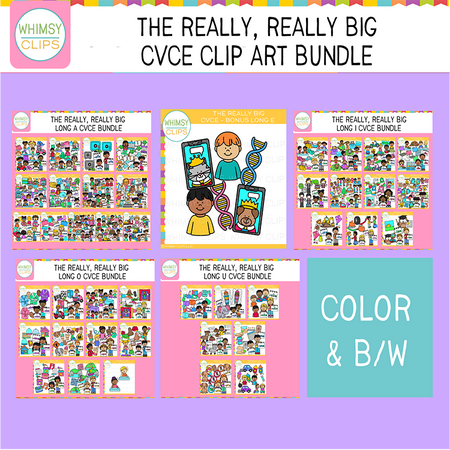 Really Big CvCe Clip Art Bundle