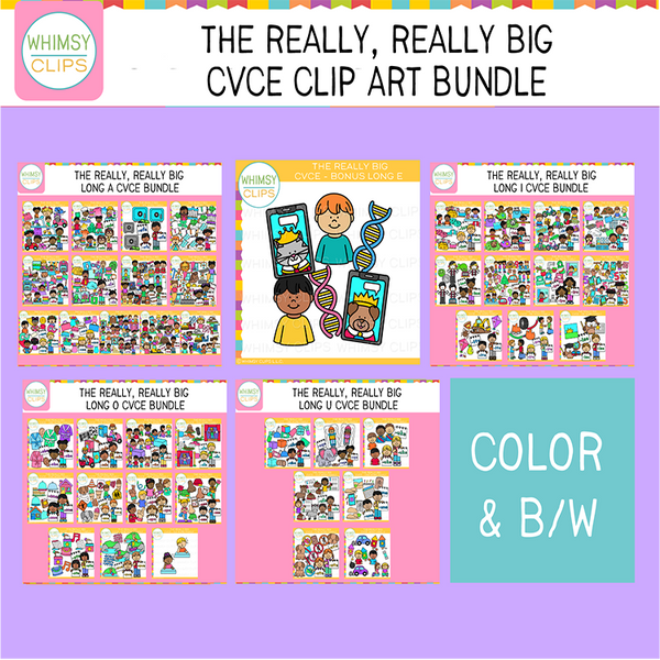 Really Big CvCe Clip Art Bundle