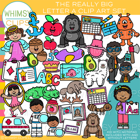 Really Big Letter A Alphabet Clip Art