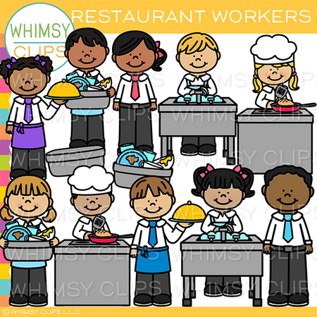 Restaurant Workers Clip Art