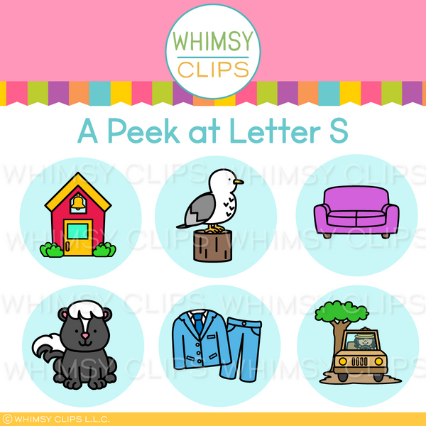 The Really Big Alphabet Letter S Clip Art Set