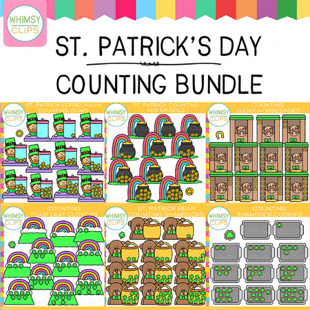 Saint Patrick's Day Counting Clip Art Bundle