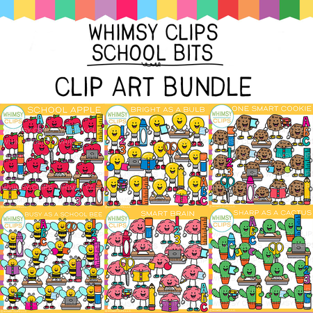 School Bits Clip Art Bundle