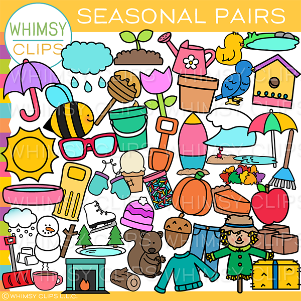 Seasonal Pairs Clip Art