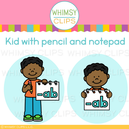 The Really Big CVC AB Word Family Clip Art