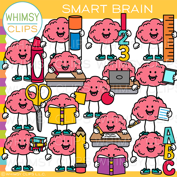 Smart Brain Clip Art