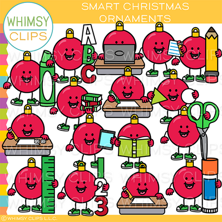 Smart Christmas Ornament Clip Art