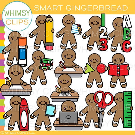 Smart Gingerbread Clip Art