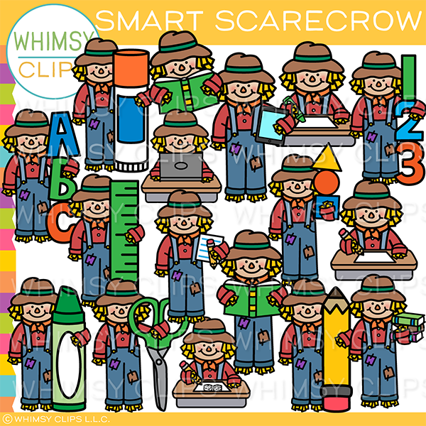 Smart Scarecrow Clip Art