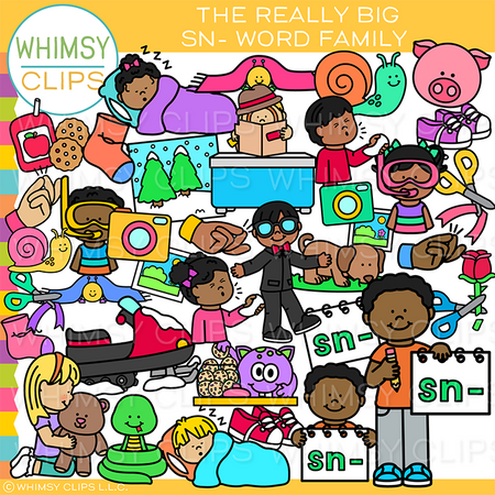 SN Beginning Blends Clip Art