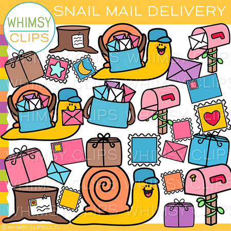 Snails Mail Delivery Clip Art