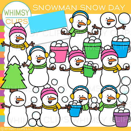 Snowman Snow Day Clip Art