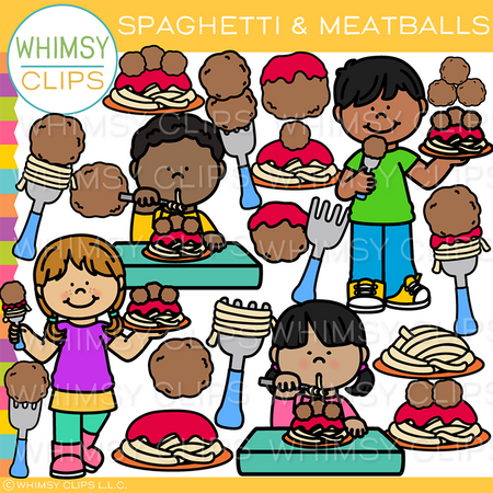 Spaghetti And Meatballs Clip Art