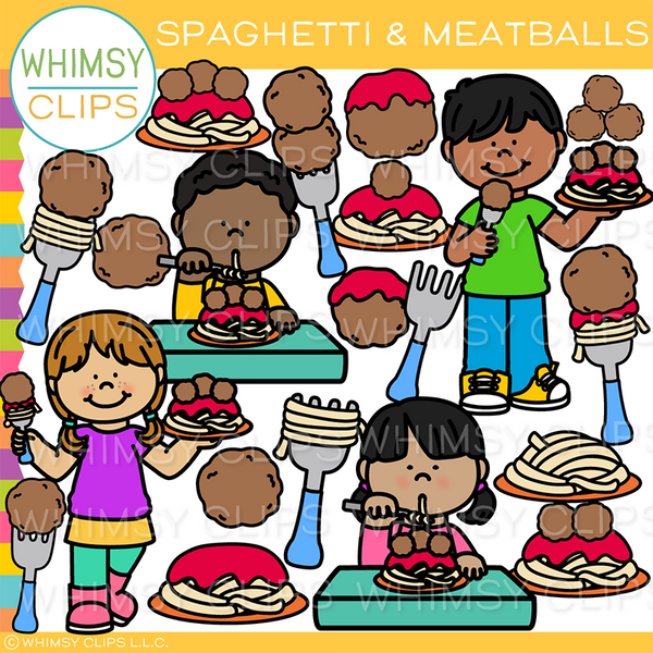Spaghetti And Meatballs Clip Art