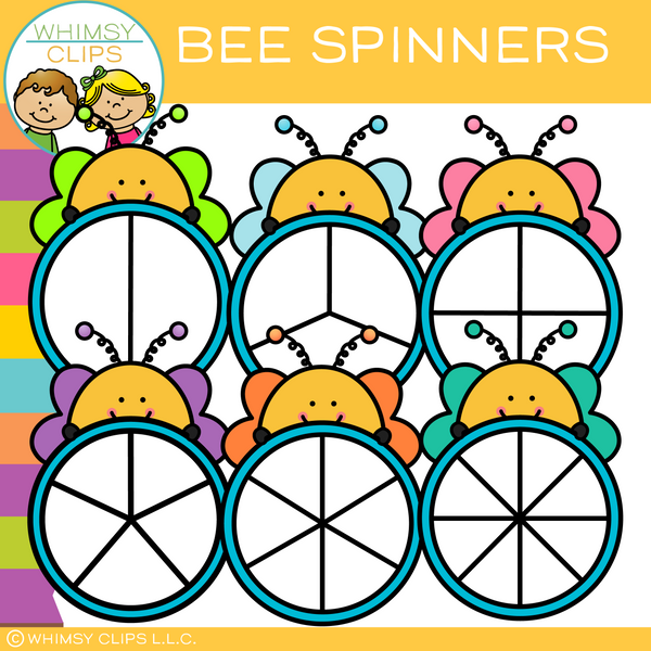 Bee Spinners Clip Art
