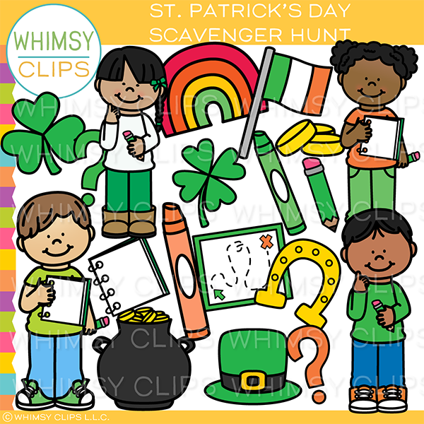 St Pat Scavenger Hunt Clip Art