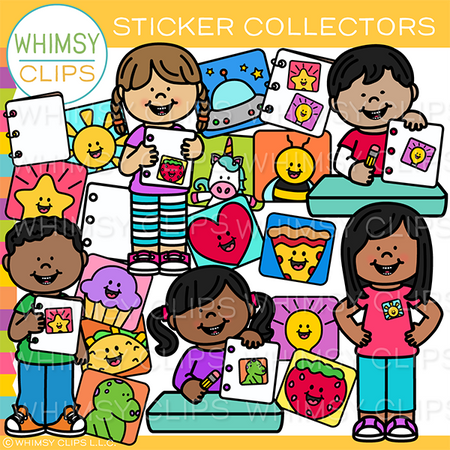 Sticker Collectors Clip Art