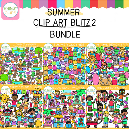 Summer Clip Art Blitz Two Bundle