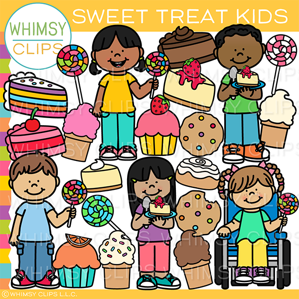 Sweet Treat Kids Clip Art