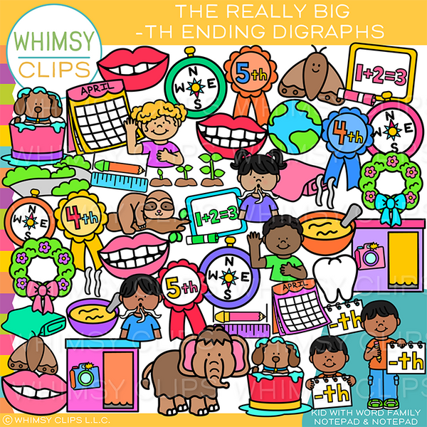 TH Ending Digraphs Clip Art