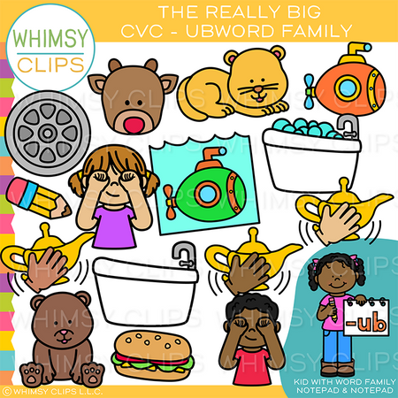 UB Short U CVC Clip Art