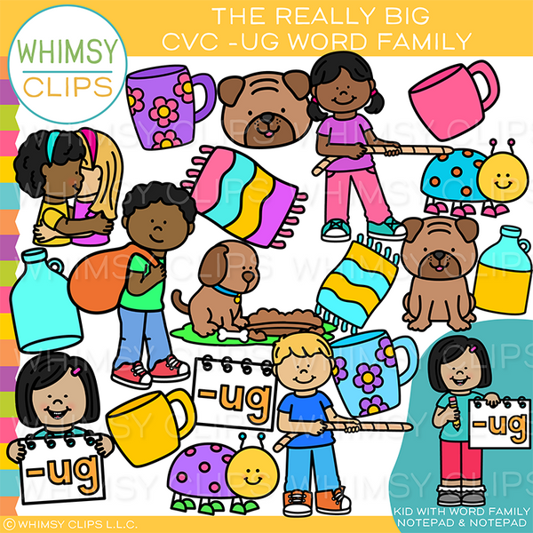 UG Short U CVC Clip Art