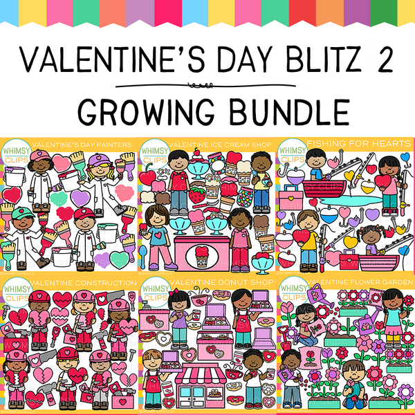 Valentine's Day Blitz Clip Art Bundle Two