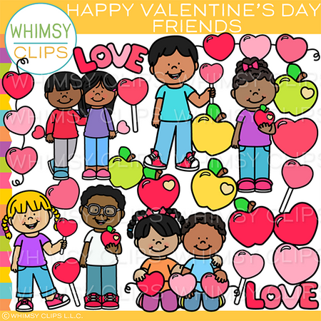Valentine Friends Clip Art