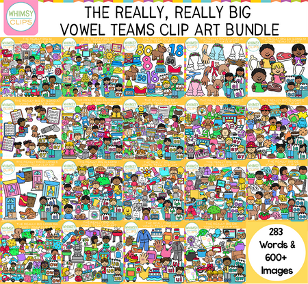 Vowel Teams Clip Art Bundle