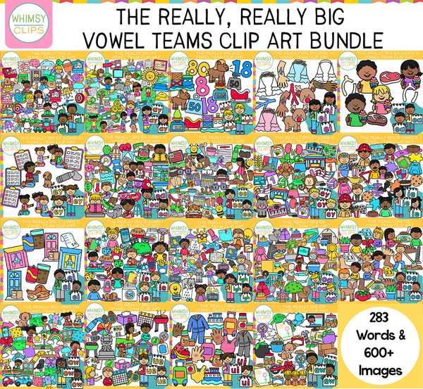Vowel Teams Clip Art Bundle