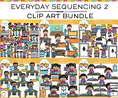Everyday Sequencing Clip Art Bundle  - SET TWO