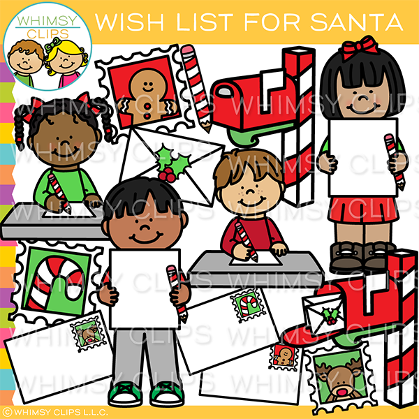 Wish List For Santa Clip Art