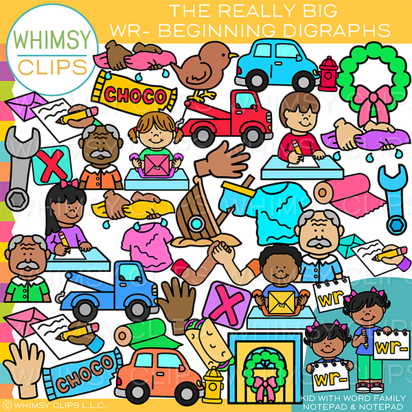 WR Beginning Digraphs Clip Art